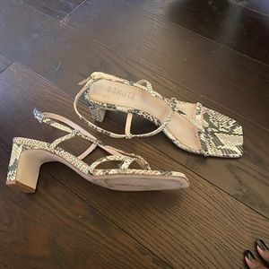 Schutz Kagenia snakeskin strappy sandal